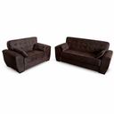 Ver imagem 1 de Conjunto de Sofas 2 e 3 Lugares Berlim Marrom Masterflex