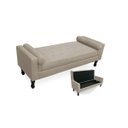 Ver imagem 1 de Recamier Bau Felix Solteiro 0,90M Suede Bege