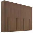 Ver imagem 1 de Guarda Roupa Daymont Ripado Castanho 8 Portas 8 Gavetas D’doro