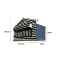 Ver imagem 4 de Caixa de Correio Cartas Pvc Correspondência Muro Embutir Casinha:prata