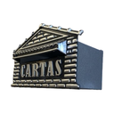 Ver imagem 2 de Caixa de Correio Cartas Pvc Correspondência Muro Embutir Casinha:prata