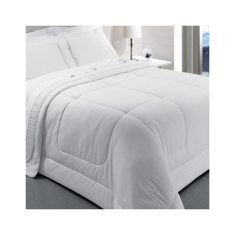 Edredom Satinée 300 Fios Branco Casal