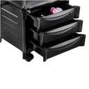 Ver imagem 3 de Cadeira Mesa Manicure Cirandinha Veneza Preta - Dompel