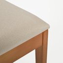 Ver imagem 7 de Conjunto 2 Cadeiras Sala de Jantar com Encosto Estofado Masp Marrom/Castanho/Bege