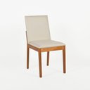 Ver imagem 6 de Conjunto 2 Cadeiras Sala de Jantar com Encosto Estofado Masp Marrom/Castanho/Bege