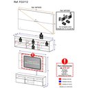 Ver imagem 5 de Rack com Painel e Suporte para TV até 65" Multimóveis Flórida FG3112 Preto