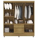 Ver imagem 2 de Guarda Roupa Casal 6p 2g 153 Cm 10091 Nature Vlr