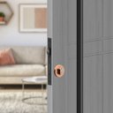 Ver imagem 1 de Fechadura Rolete Roseta Redonda - Rosé 3f