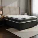 Ver imagem 1 de Cama Box Baú com Colchão de Espuma D45 Double Face Territory Hellen Casal 138cm