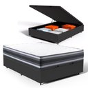 Ver imagem 4 de Cama Box Baú com Colchão de Espuma D45 Double Face Territory Hellen Casal 138cm