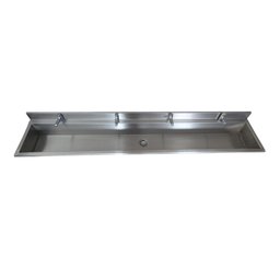 Lavatório Coletivo com 4 Torneiras 1,80m - Construinox - 2