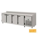 Ver imagem 1 de Balcão Refrigerado Encosto de Inox 4 Portas 2,5 Mts Interior Galvanizado 84kbsc250d Kofisa