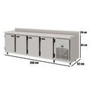 Ver imagem 2 de Balcão Refrigerado Encosto de Inox 4 Portas 2,5 Mts Interior Galvanizado 84kbsc250d Kofisa