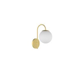 Arandela Luminária Cute Esfera/ Bola/ Globo de Vidro - Dourado - 1
