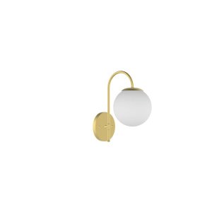 Arandela Luminária Cute Esfera/ Bola/ Globo de Vidro - Dourado