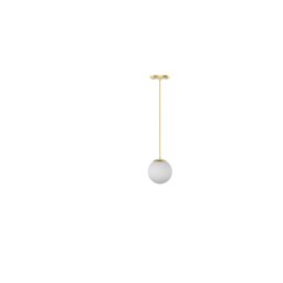 Pendente Luminária Oak Esfera/ Bola/ Globo de Vidro - Dourado - 1