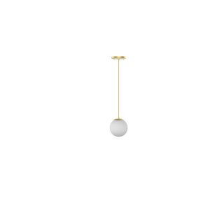 Pendente Luminária Oak Esfera/ Bola/ Globo de Vidro - Dourado