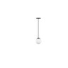 Pendente Luminária Oak Esfera/ Bola/ Globo de Vidro - Preto - 1