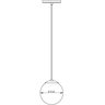 Pendente Luminária Oak Esfera/ Bola/ Globo de Vidro - Preto - 2