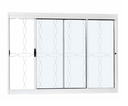 Ver imagem 1 de Janela de Correr Aço Branco Grade Corrente com Vidro 120x100