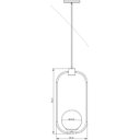 Ver imagem 3 de Pendente Luminária Indi Esfera/ Bola/ Globo de Vidro - Preto