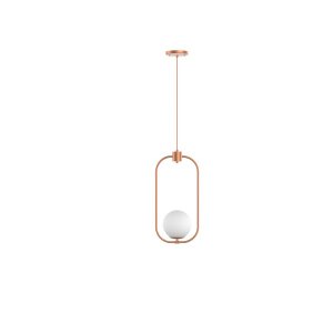 Pendente Luminária Indi Esfera/ Bola/ Globo de Vidro - Preto