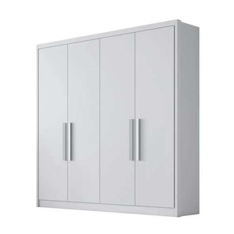 Guarda Roupa Moderni 4 Portas 3 Gavetas Cor:branco