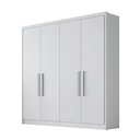 Ver imagem 1 de Guarda Roupa Moderni 4 Portas 3 Gavetas Cor:branco