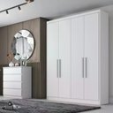Ver imagem 5 de Guarda Roupa Moderni 4 Portas 3 Gavetas Cor:branco