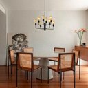 Ver imagem 2 de Pendente Lustre Emma 8 Soquetes - Cobre