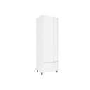 Ver imagem 2 de Armário Multiuso Rainha 2 Portas 2 Gavetas MDF 70cm Branco Nesher