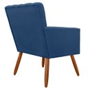 Ver imagem 3 de Poltrona Decorativa Cecilia Pés Palito Suede Azul Marinho - DS Estofados