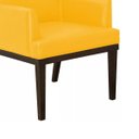 Ver imagem 4 de Poltrona Decorativa Vitória Sala e Recepção Corino Amarelo - DS Móveis
