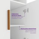Ver imagem 6 de Cômoda Infantil 2 Portas 4 Gavetas Casulo Casatema MadeiraOriginals Branco