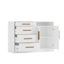 Ver imagem 4 de Cômoda Infantil 2 Portas 4 Gavetas Casulo Casatema MadeiraOriginals Branco