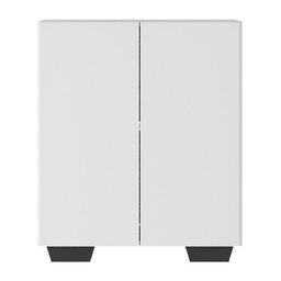 Armário Lavanderia com 2 Portas Multimóveis MP5023 Branco/Preto - 5