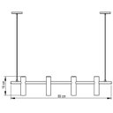 Ver imagem 3 de Pendente Lustre Mini Kristen Tubo/ Cilindro - Preto