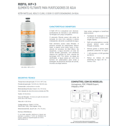 Refil Filtro de Água Compatível com Ibbl Immaginare, Pdf, Frq600, Frq600 Expert e Pfn - 5