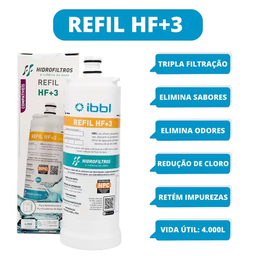 Refil Filtro de Água Compatível com Ibbl Immaginare, Pdf, Frq600, Frq600 Expert e Pfn - 2
