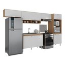 Ver imagem 2 de Armário de Cozinha Modulada com Balcão de Pia e Torre Quente Paris Multimóveis Mp2224 Rustic/