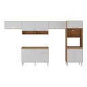 Ver mais imagens de Armário de Cozinha Modulada com Balcão de Pia e Torre Quente Paris Multimóveis Mp2224 Rustic/