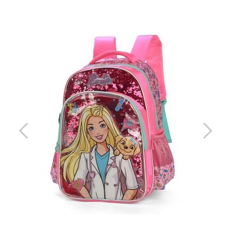 Mochila Infantil Barbie G Pink - Luxcel