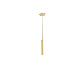 Pendente Luminária Geni Tubo/ Cilindro - Dourado