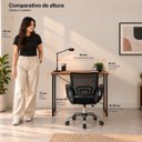 Ver imagem 6 de Conjunto de Escritório Mesa Dora e Cadeira Begônia Mesh Preta