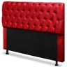 Cabeceira Mais Calçadeira Baú Solteiro 90cm Para Cama Box Paris Suede Vermelho - DS Móveis - 2