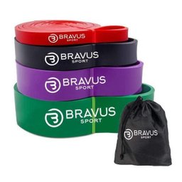 Kit Super Bands Bravus Sport Elástico Extensor E Sacolinha - 1