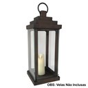 Ver imagem 3 de Lanterna Decorativa Rustica Marroquina Ouro Velho Pequena Libertas Rosas Lanterna Rustica Verniz