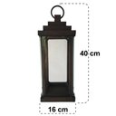 Ver imagem 2 de Lanterna Decorativa Rustica Marroquina Ouro Velho Pequena Libertas Rosas Lanterna Rustica Verniz