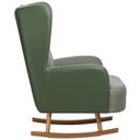 Ver imagem 6 de Poltrona de Amamentação Balanço Base Milka Liz D02 Couríssimo Tramado Verde C-296 C-120 - Lyam Decor