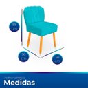 Ver imagem 7 de Kit Cadeira Pétala para Sala de Jantar Confortável e Reforçada Suede